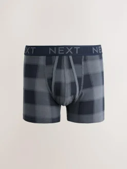 New Next Multi Check Print A-Front Boxers