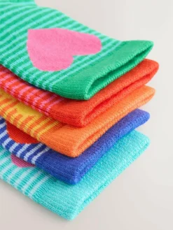 Sale Next Multi Cotton Rich Flower Heart Ankle Socks 5 Pack