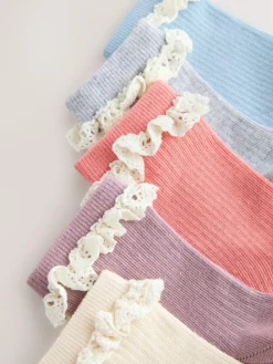 Sale Next Multi Cotton Rich Ruffle Frill Socks 5 Pack
