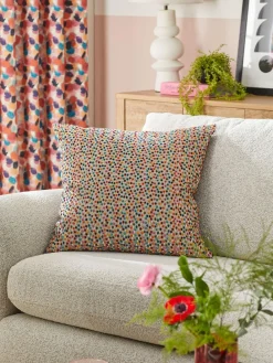 Clearance Next Multi Cut Velvet Spot 59 x 59cm Cushion