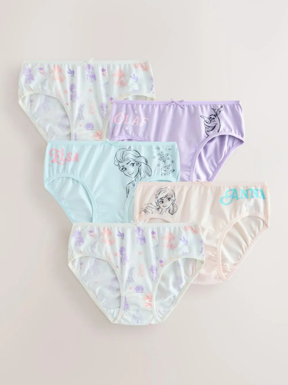 Next Multi Disney Frozen Print Briefs 5 Pack (1.5-10yrs)^ Underwear