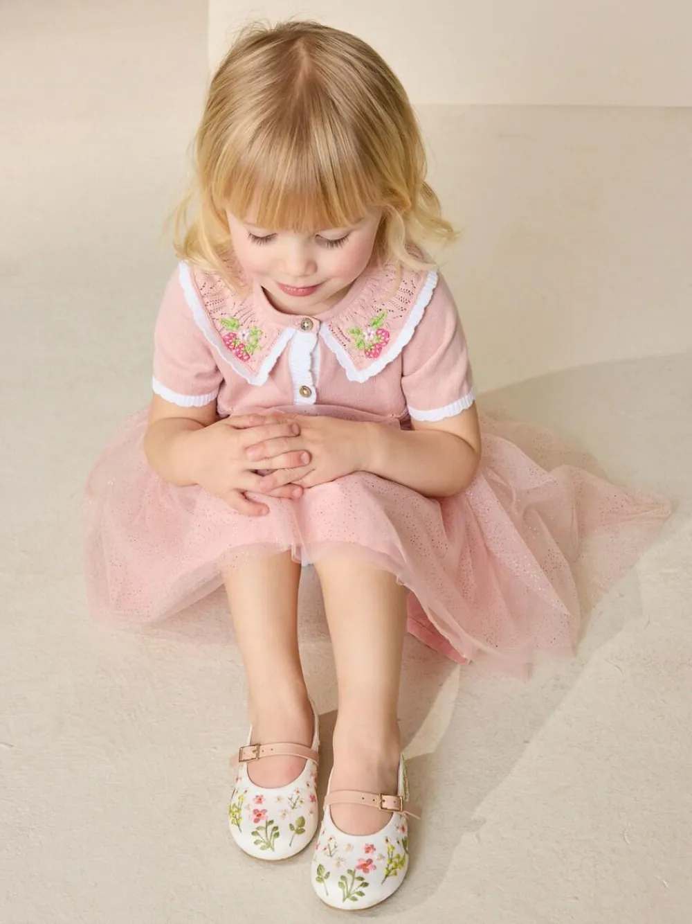 Next Multi Embroidered Occasion Mary Jane Shoes