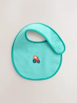 Online Next Multi Farm 5 Pack Baby Bibs