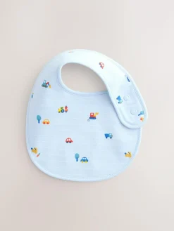Online Next Multi Farm 5 Pack Baby Bibs