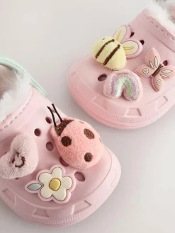 Next Faux Fur Lined Clog Slippers^ Boots