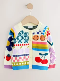 Clearance Next Multi Fun Printed Cardigan (3mths-7yrs)