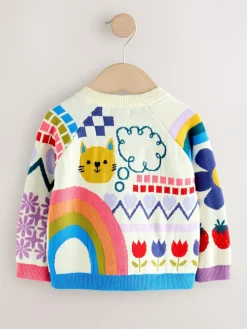 Clearance Next Multi Fun Printed Cardigan (3mths-7yrs)