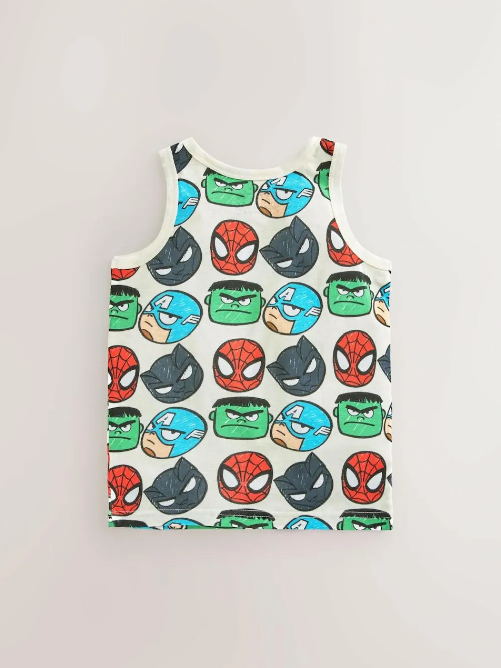 Next Multi Marvel 100% Cotton Vests 3 Pack (1.5-12yrs)^BOY Tops|Multipacks