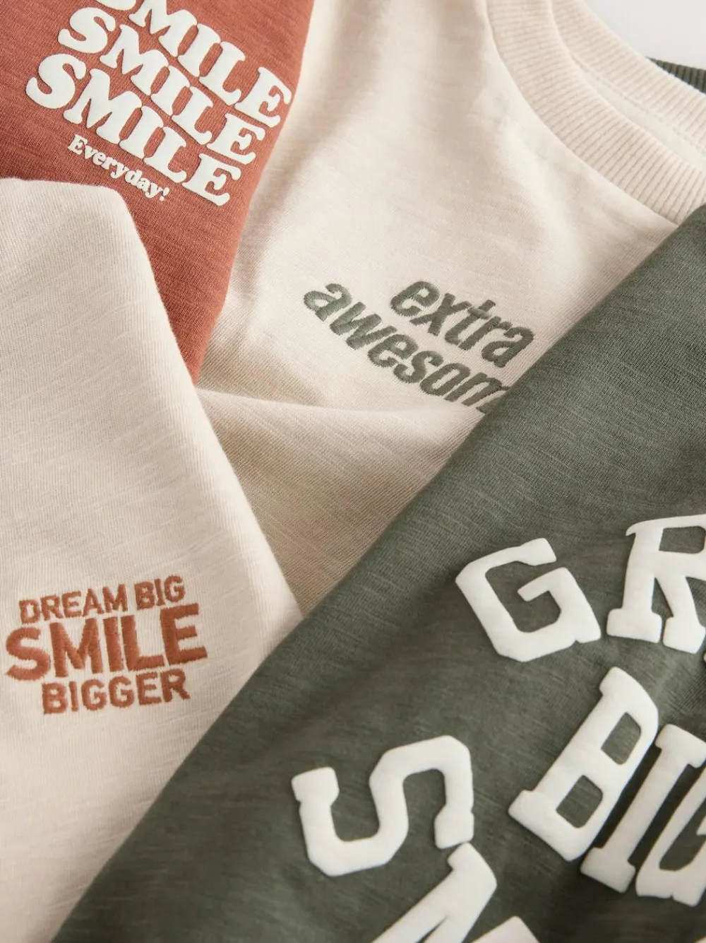 Online Next Multi Minerals Long Sleeve T-Shirts 5 Pack (3mths-7yrs)