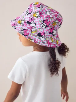 Hot Next Multi Minnie Mouse 100% Cotton Bucket Hat (3mths-13yrs)