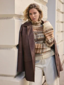 Next Stand Neck Fairisle Pattern Stitch Knitted Jumper^Women Knitwear|Knitwear