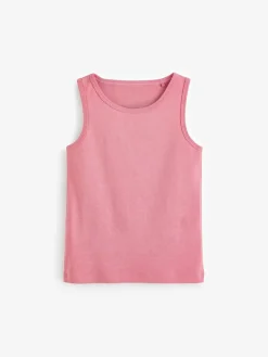 Next Multi Pastel 100% Cotton Vests 5 Pack (1.5-16yrs)^ Underwear|Vests