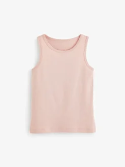 Next Multi Pastel 100% Cotton Vests 5 Pack (1.5-16yrs)^ Underwear|Vests