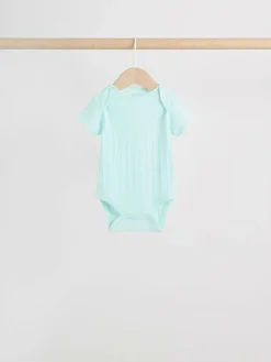 Next Multi Pastel 5 Pack Short Sleeve Baby Bodysuits^ Bodysuits & Vests|Vests