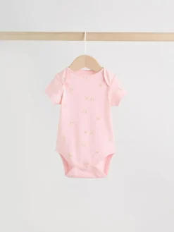 Next Multi Pastel Character 7 Pack Short Sleeve Baby Bodysuits^ Bodysuits & Vests|Vests