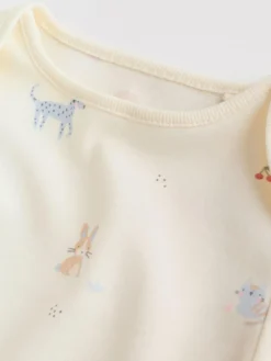 Next Multi Pastel Character 5 Pack Long Sleeve Baby Bodysuits