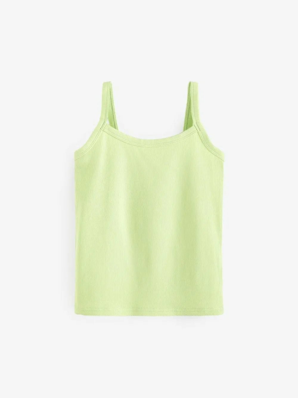 Next Multi Pastel Rib Cami Vest 5 Pack (2-16yrs)