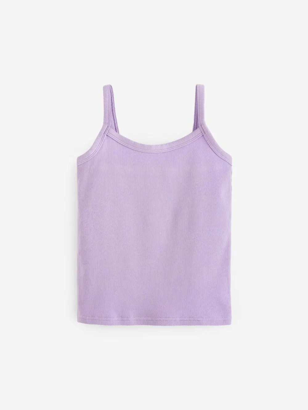 Next Multi Pastel Rib Cami Vest 5 Pack (2-16yrs)
