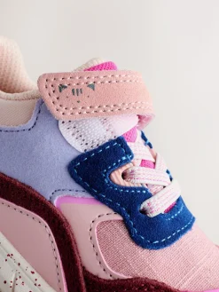 Outlet Next Elastic Lace Chunky Trainers Multi Pink