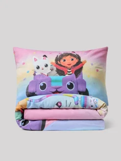 Next Multi Pink Gabby's Dollhouse Rainbow Duvet Cover and Pillowcase Set^ Childrens Bedding