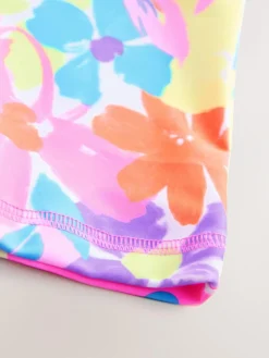 Best Next Multi Rainbow Floral Sunsafe Swimsuit (3mths-10yrs)