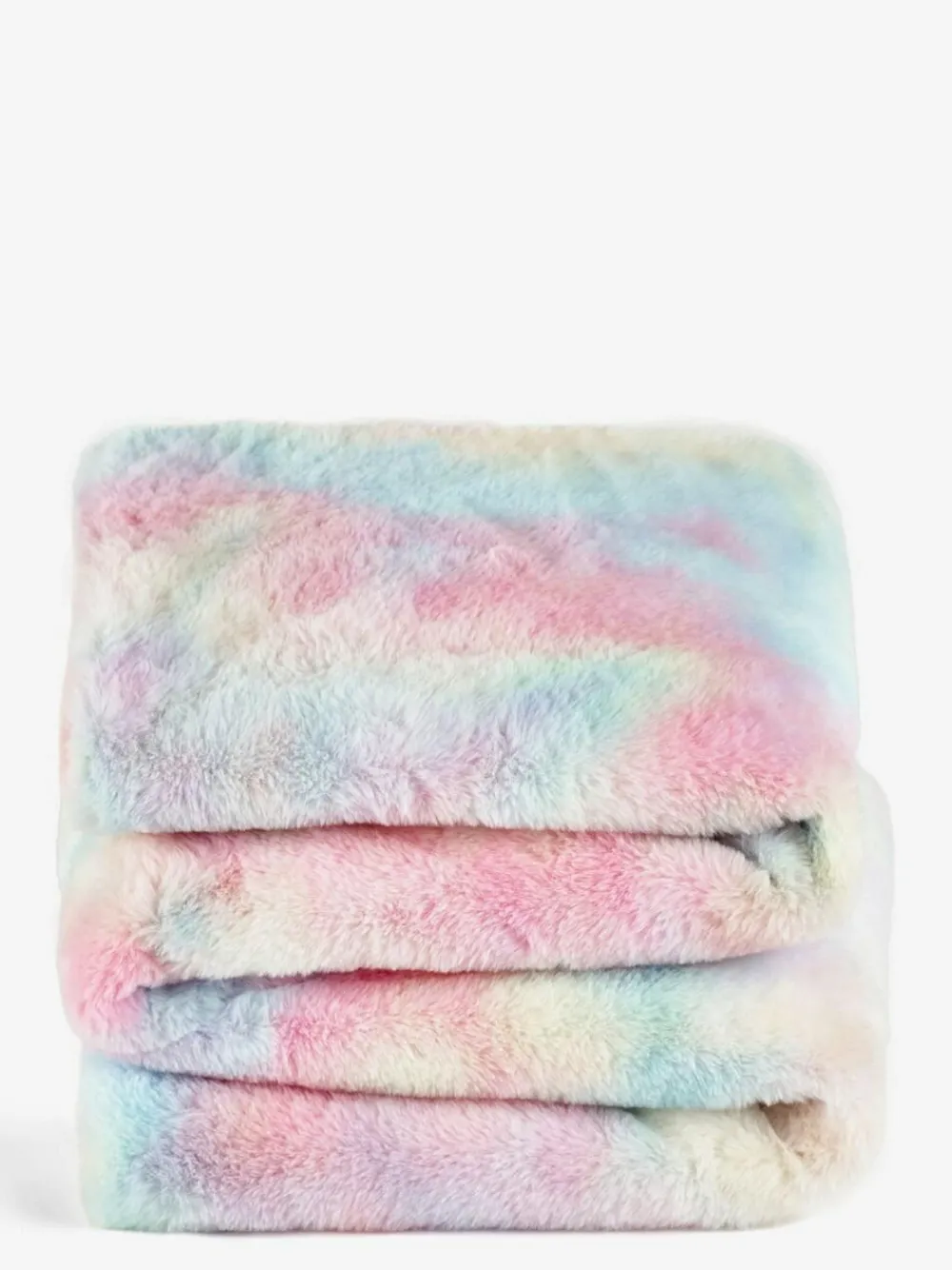 Next Multi Rainbow Ombre Rainbow Ombre Faux Fur Throw^ Cushions & Throws