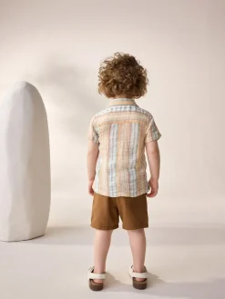 Next Short Sleeves Textured Shirt (3mths-7yrs)^BOY Suits & Vest