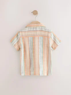 Next Short Sleeves Textured Shirt (3mths-7yrs)^BOY Suits & Vest