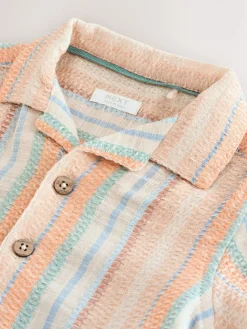 Next Short Sleeves Textured Shirt (3mths-7yrs)^BOY Suits & Vest