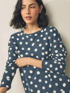 Online Next Multi Spot Long Sleeve Pyjamas 3 Pack