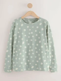 Online Next Multi Spot Long Sleeve Pyjamas 3 Pack