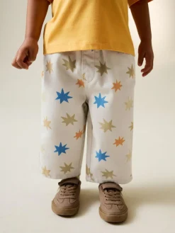 Discount Next Multi Star Print Printed Pull On Wide Trousers (3mths-7yrs)