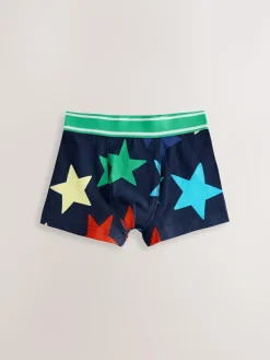 Online Next Multi Stars & Stripes Junior Pattern Trunks 5 Pack (1.5-16yrs)