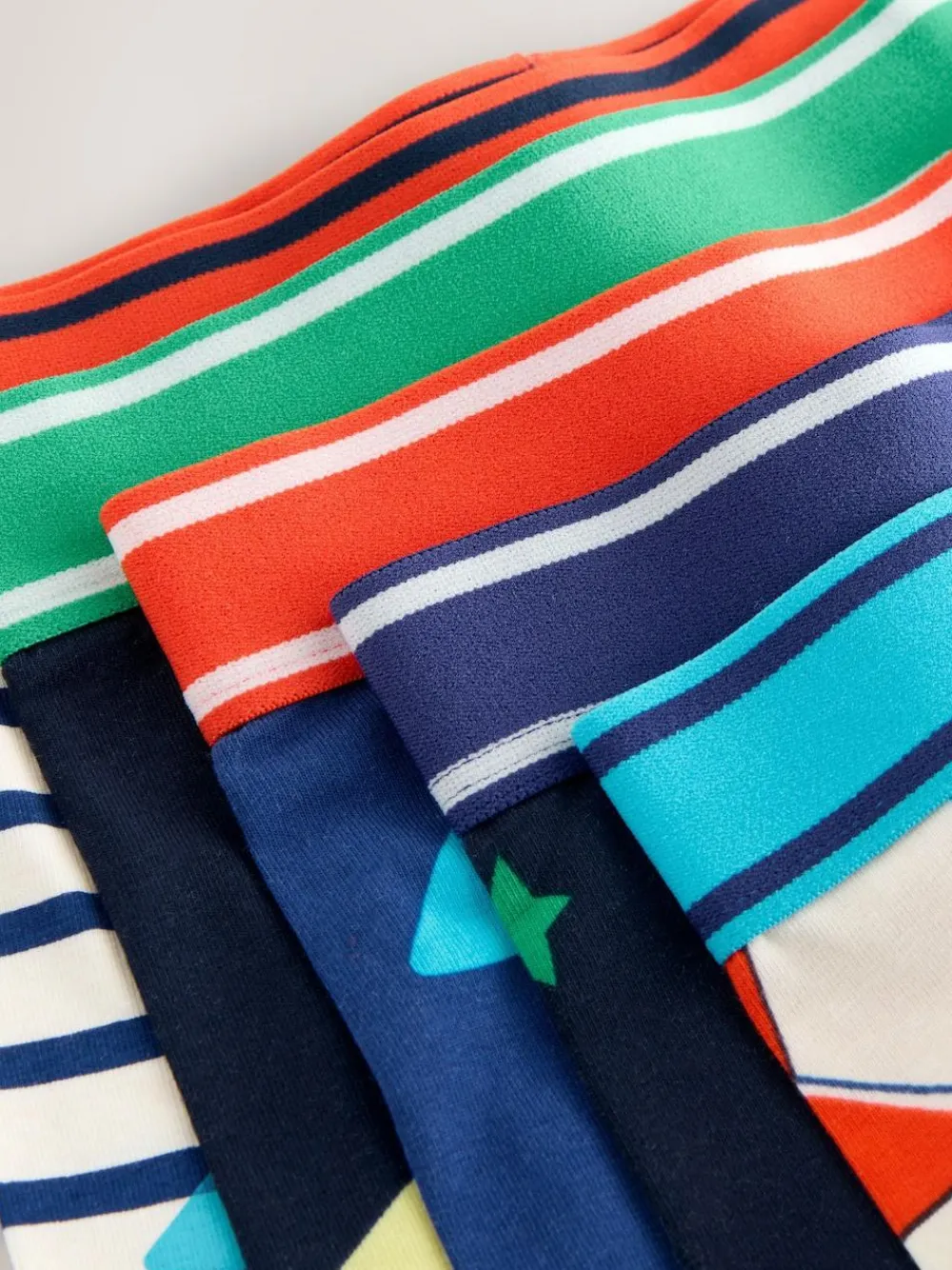 Online Next Multi Stars & Stripes Junior Pattern Trunks 5 Pack (1.5-16yrs)