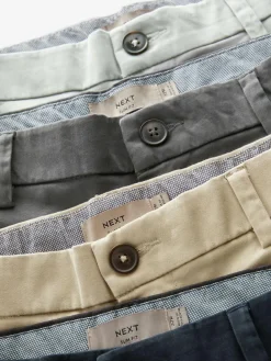 Online Next Straight Fit Stretch Chino Shorts 4 Pack Multi
