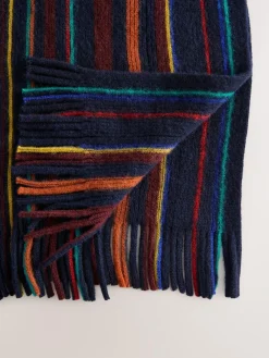 New Next Multi Stripe Knitted Scarf