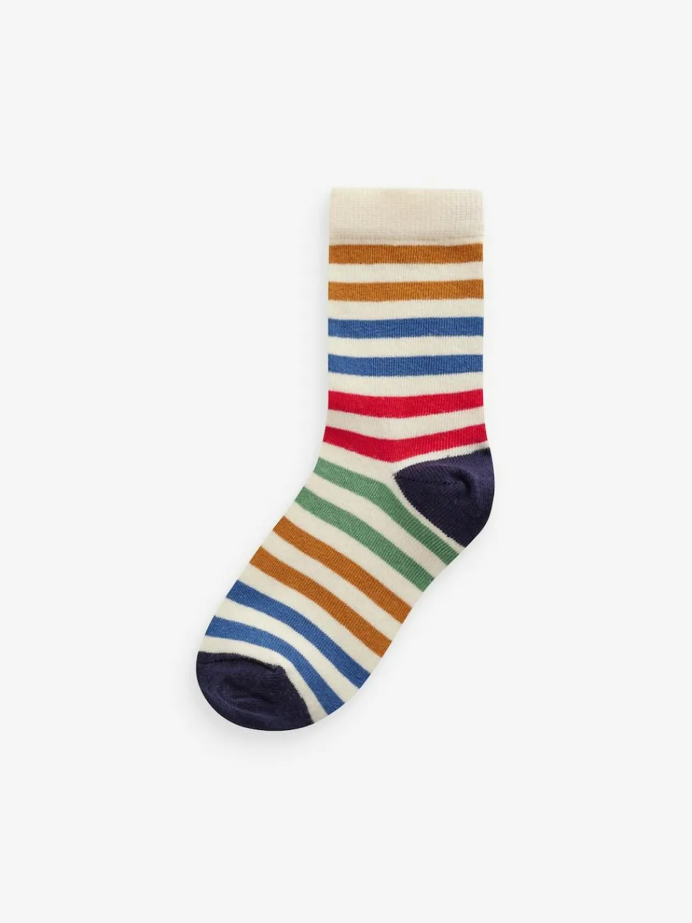 Next Multi Stripe Transport Cotton Rich Socks 7 Pack^BOY Socks & Tights|Socks & Tights