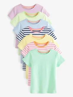 Hot Next T-Shirts 7 Pack (3-16yrs) Multi Stripe