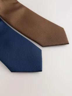 Hot Next Textured Ties 2 Pack Multi