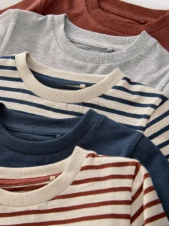 Best Next Long Sleeve T-Shirts 5 Pack (3mths-7yrs) Multi Transport