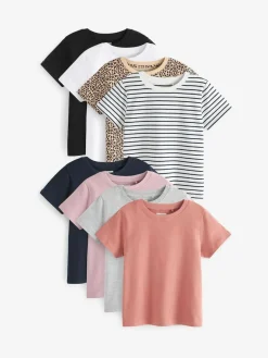 Next Multi T-Shirts 8 Pack (3-16yrs)^ Newborn Clothing|Baby Girls