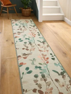 Next Multi Washable Autumnal Floral Print Runner^ Rugs & Runners