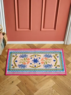 Discount Next Multi Washable Bright Floral Print Doormat