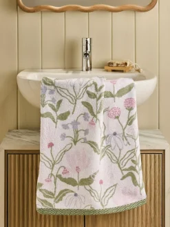 Next Multi Water Colour Floral 100% Cotton Towel^ Towels & Bathmats