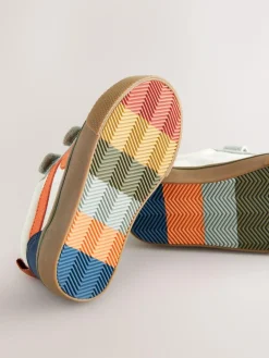 Best Next Wide Fit (G) Touch Fastening Skate Trainers Multi