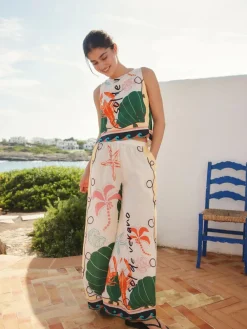 Next Multi Wide Leg Trousers