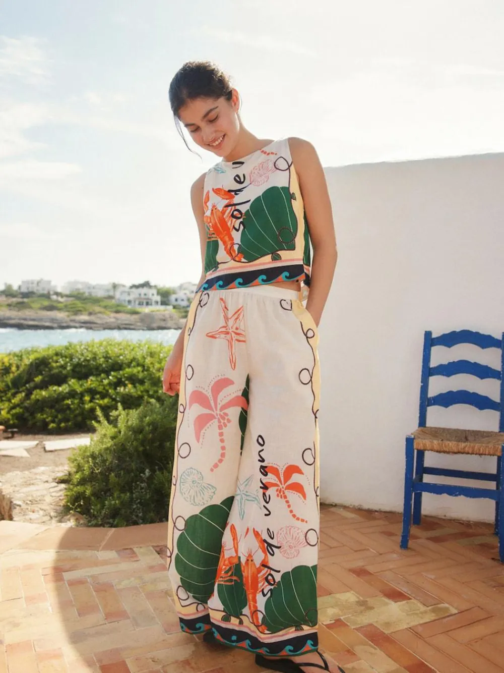 Next Multi Wide Leg Trousers