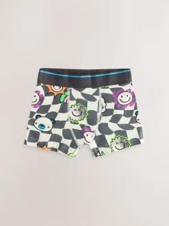 New Next Multicolour Checkerboard Junior Pattern Trunks 5 Pack (1.5-16yrs)