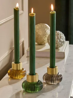 Next Multicolour Cooper Glass Candle Holder Tealight^ Candle Holders & Lanterns