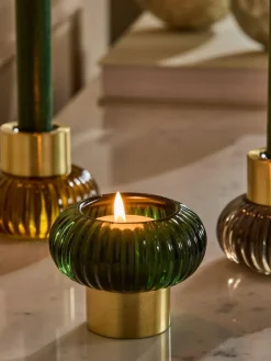 Next Multicolour Cooper Glass Candle Holder Tealight^ Candle Holders & Lanterns